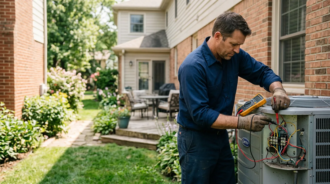 HVAC technician working near Snover, MI